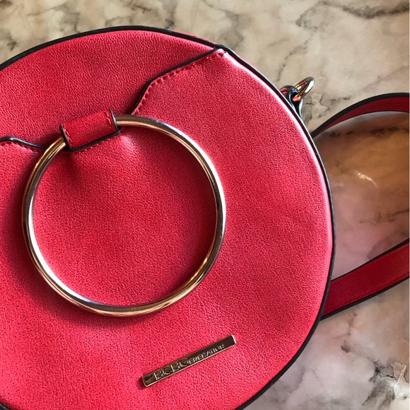 BCBGGeneration Georgina Red Round Crossbody - Picture 1 of 7